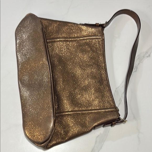 Coach Metallic Brown Shoulder Bag - Picture 2 of 4